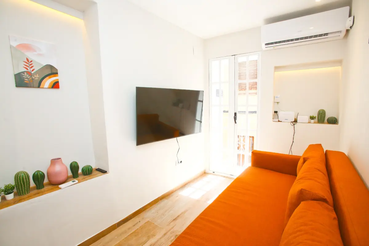 The finished Puzol duplex living room after renovation
